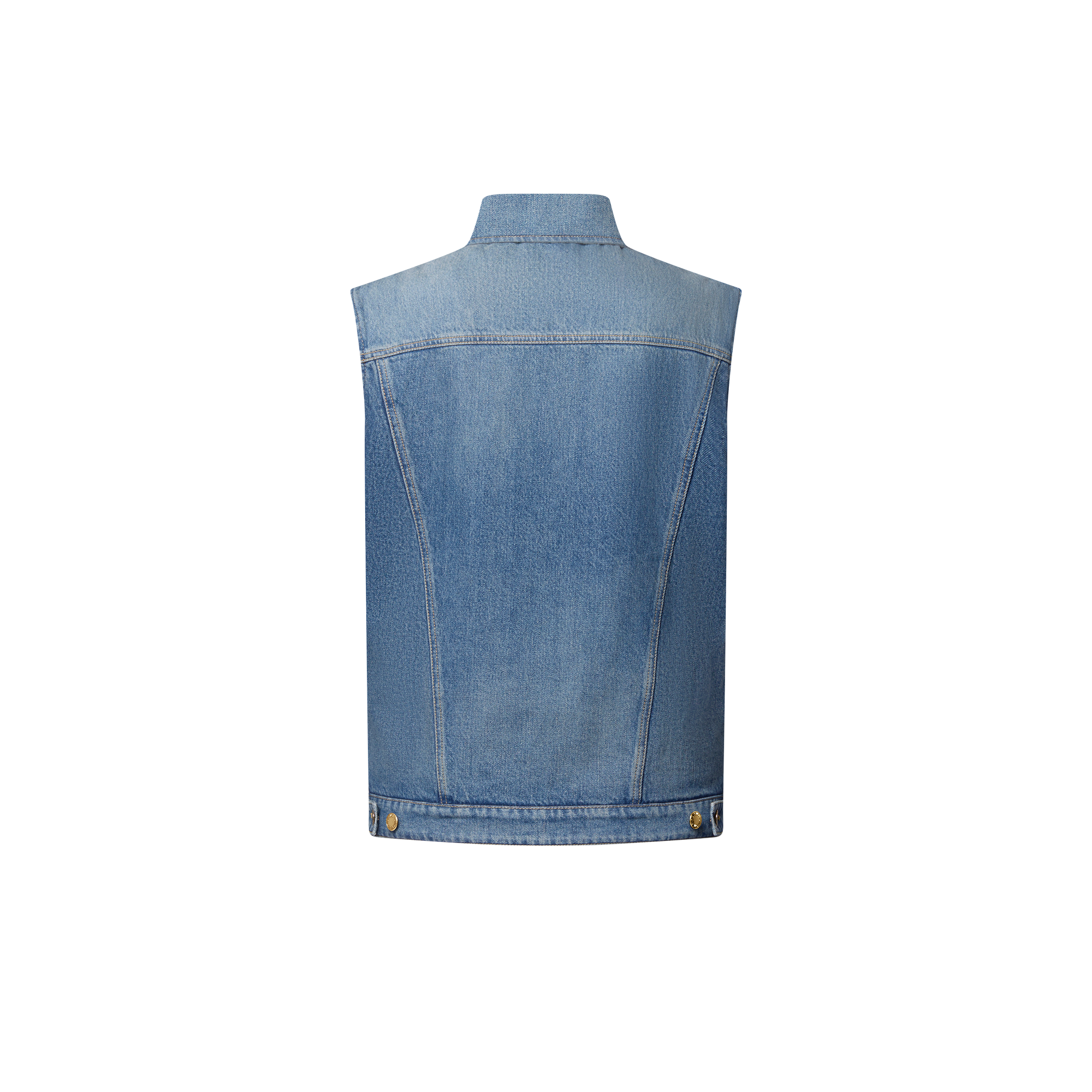 Reversible Sleeveless Denim Jacket - Ready-to-Wear 1AGOT8